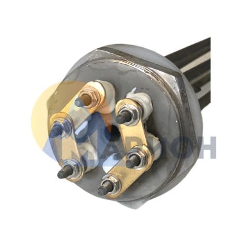 Блок ТЭН-10,0кВт, 220В (420мм.) G2" нерж/нерж (трубка + колпак) JH