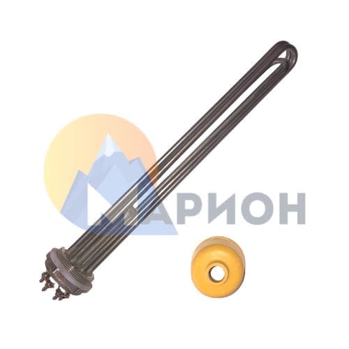 Блок ТЭН-10,0кВт, 220В (420мм.) G2" нерж/нерж (трубка + колпак) JH